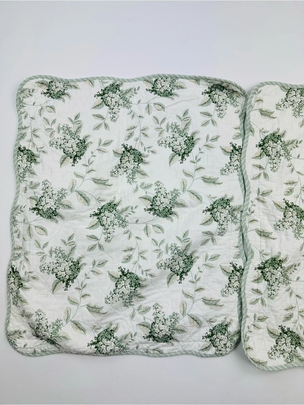 Laura Ashley Portland Floral Green Standard Pillow Shams
